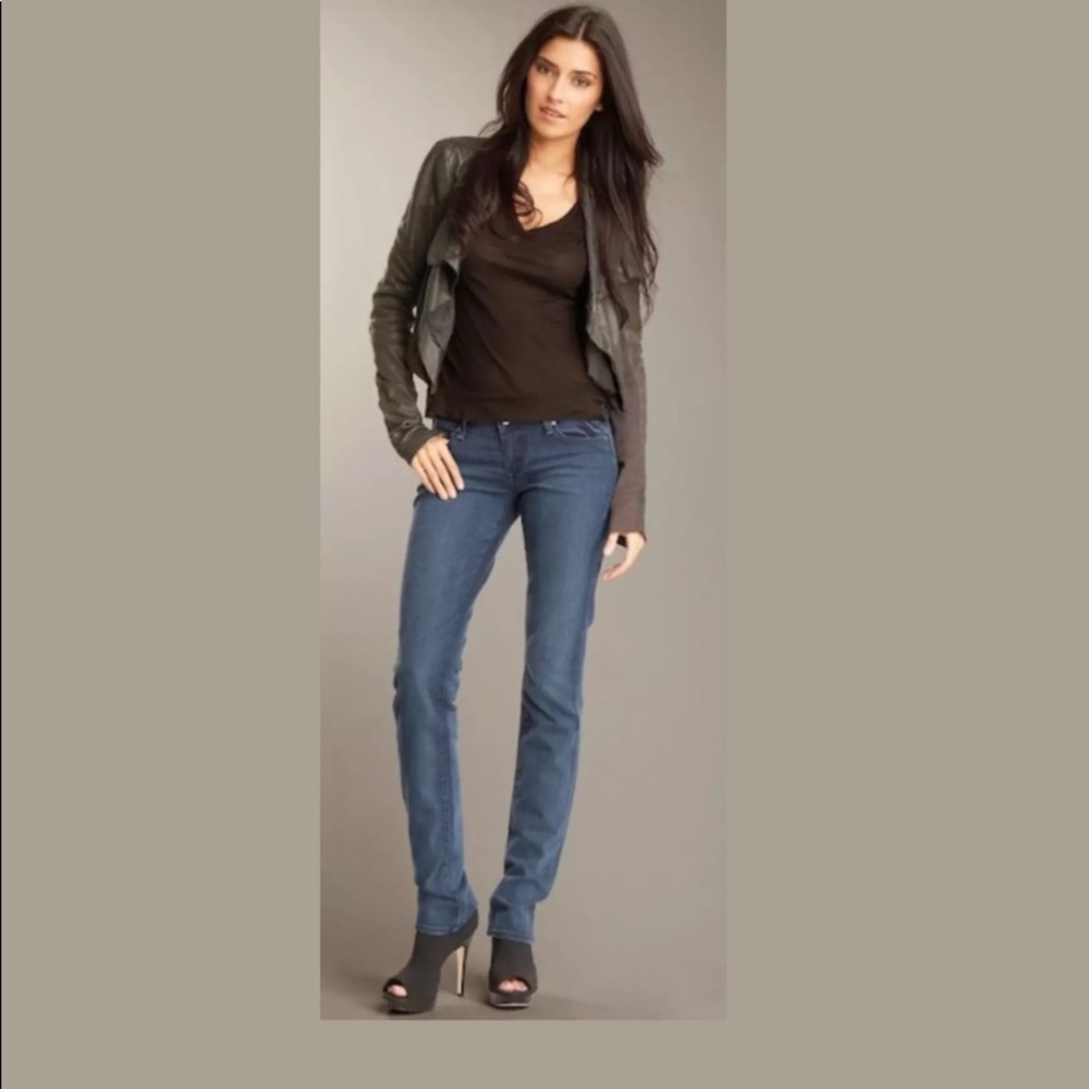 Paige Blue Heights Low Rise Skinny Leg Jeans size 28